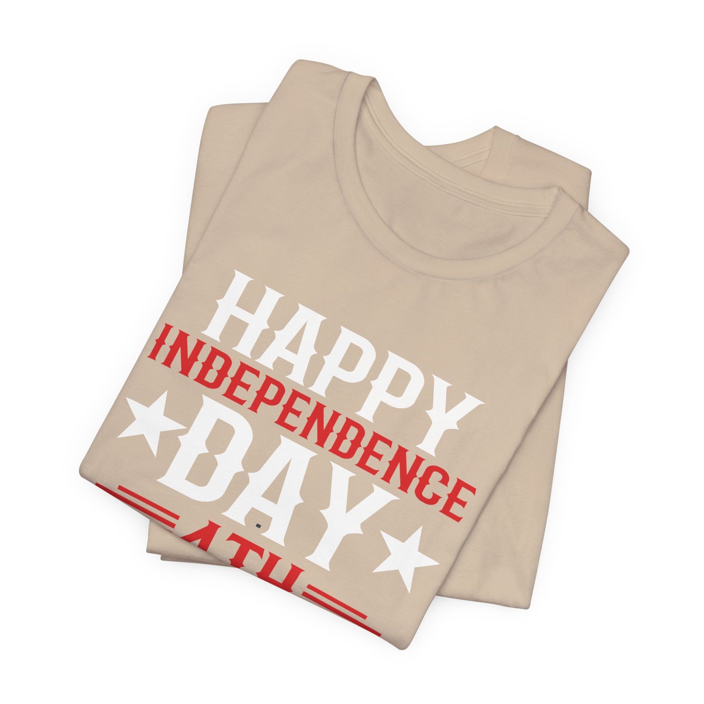 Happy Independence Day Graphic Unisex Cotton T-Shirt 016