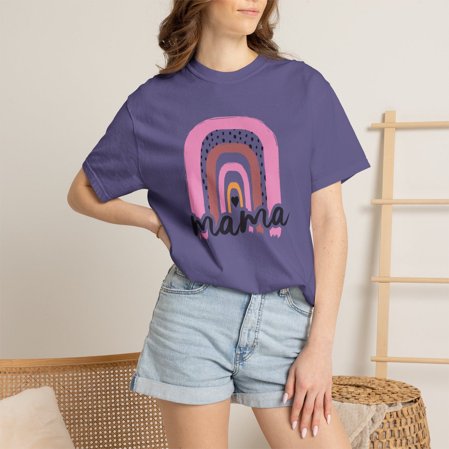 Mom T-shirt Mother's Day Mama Tee Unisex Comfort Colors Garment-Dyed Cotton h24