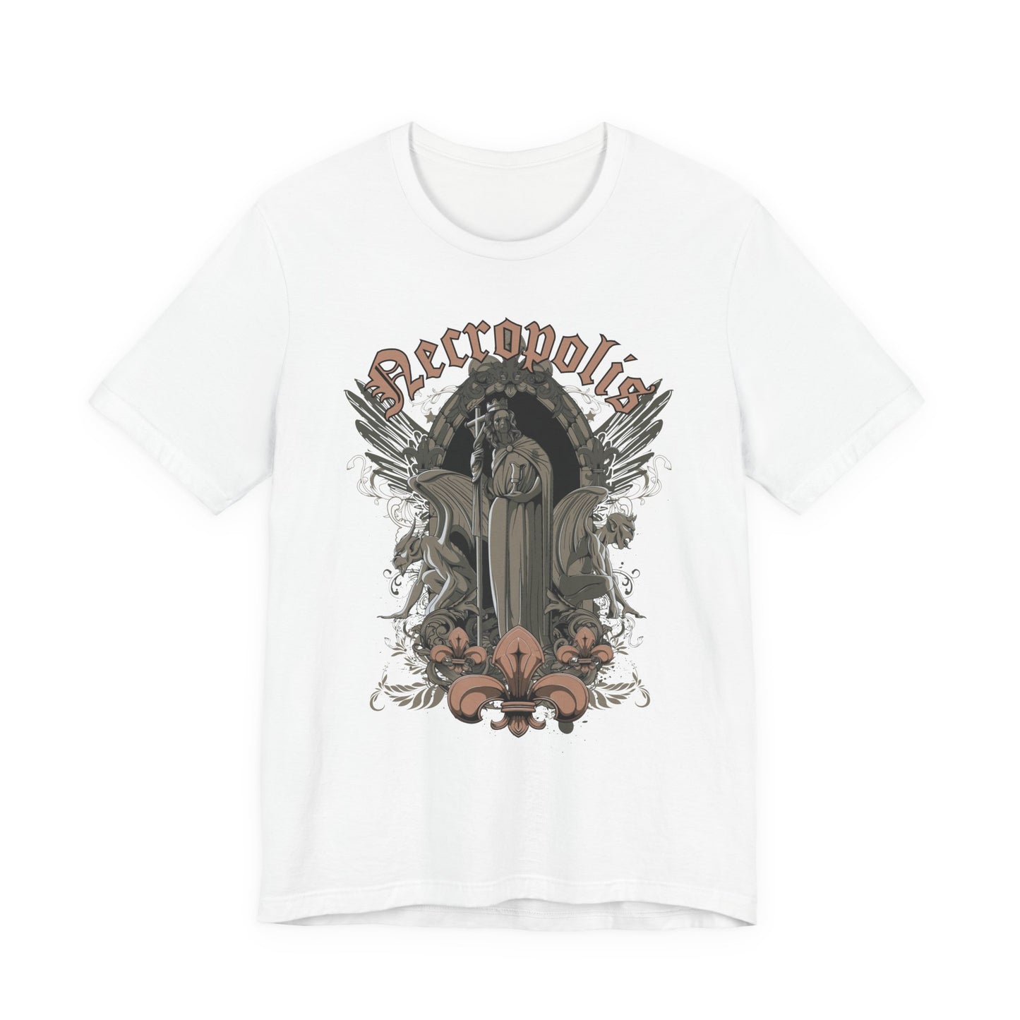Gothic Skull Graphic Unisex Cotton T-Shirt r7