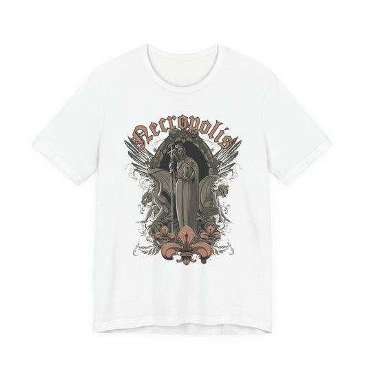 Gothic Skull Graphic Unisex Cotton T-Shirt r7