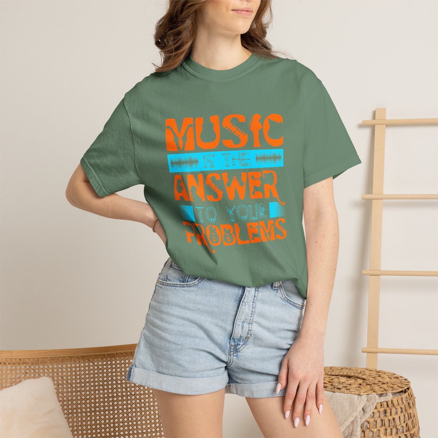 Music Graphic Design Unisex Cotton T-shirt 073