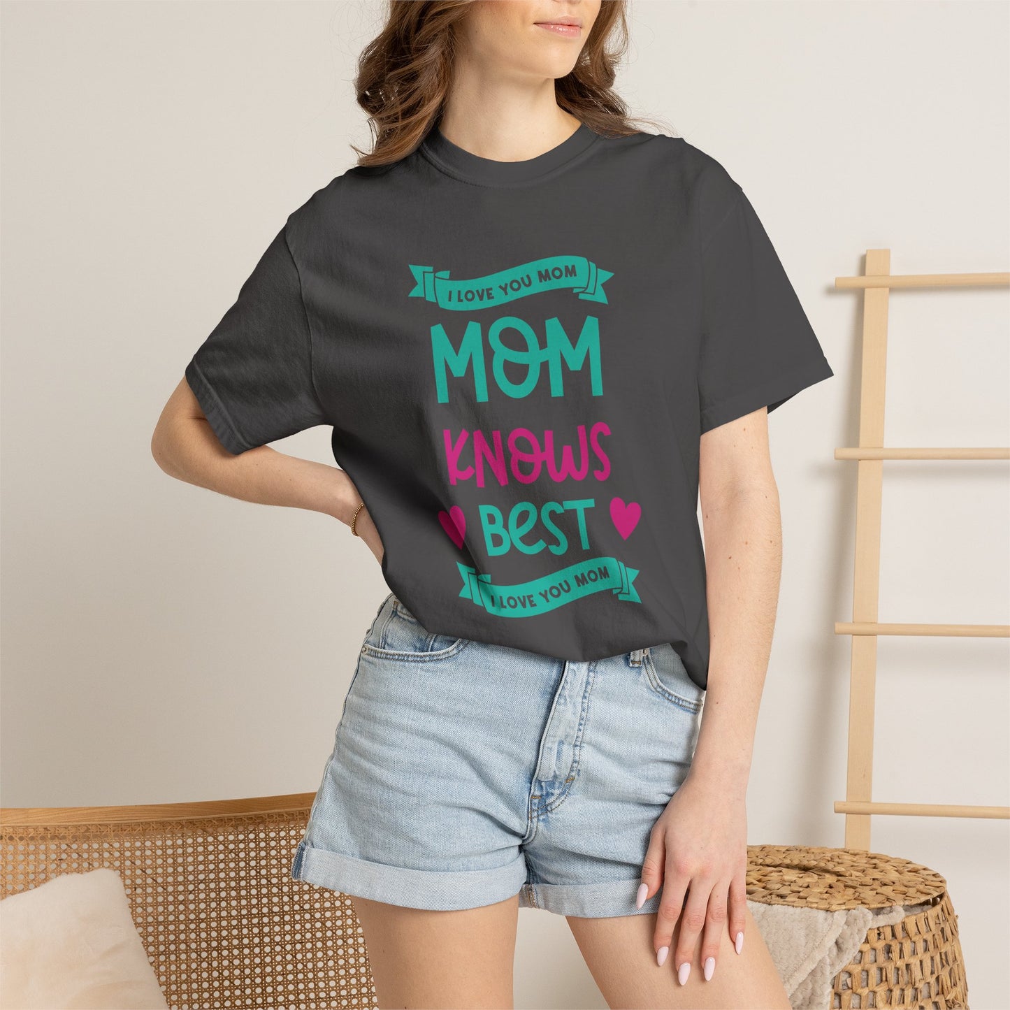 Mom T-shirt Mother's Day Mama Tee Unisex Comfort Colors Garment-Dyed Cotton h16
