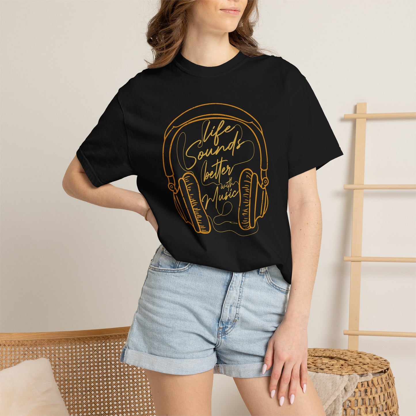 Music Graphic Design Unisex Cotton T-shirt t1