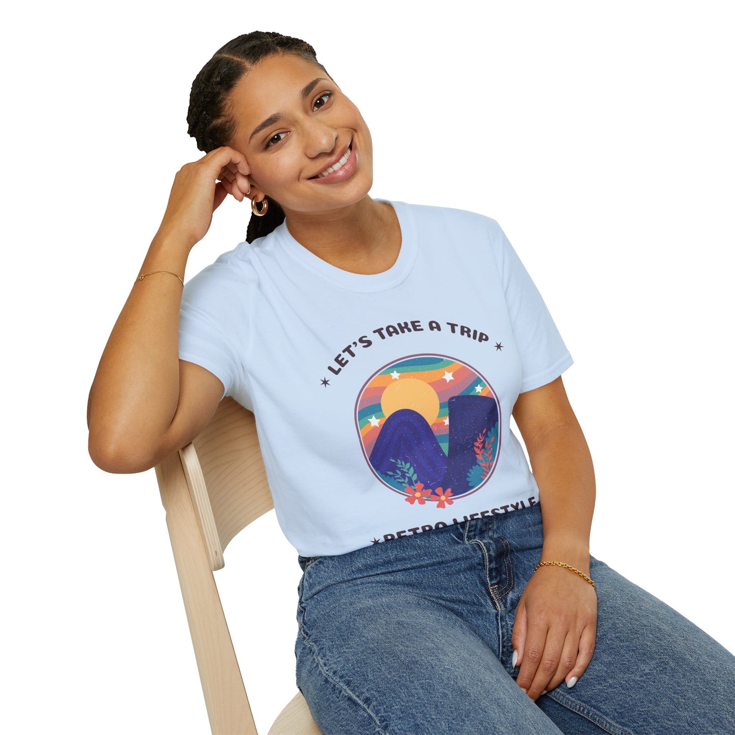 Retro T Shirt, Retro Design Shirt, Retro Art Tee Shirt, T-shirt with Retro Style