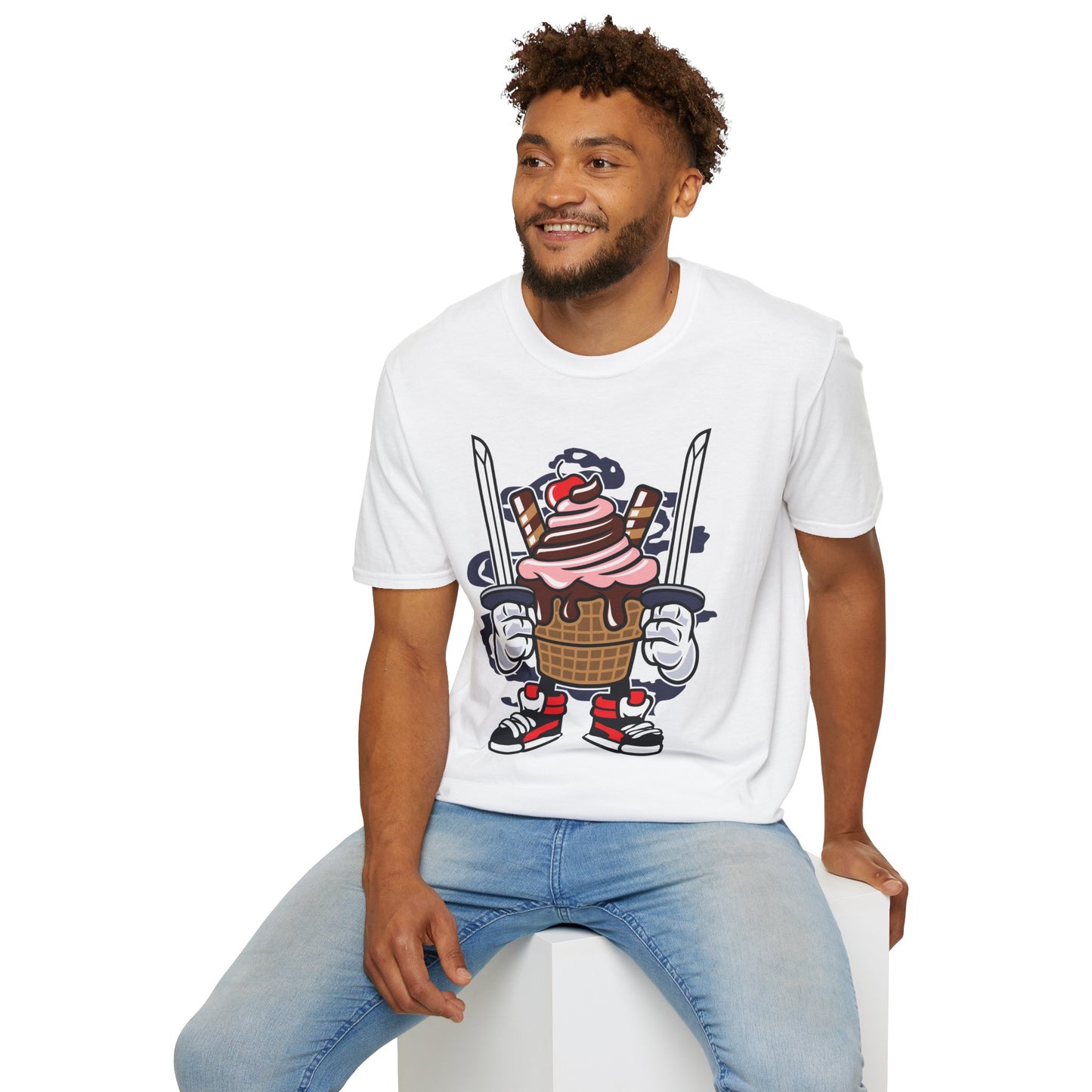 Cartoon T Shirt Unisex Animation Tee Funny Tee Gildan Softstyle 64000 Ring Spun Cotton 99
