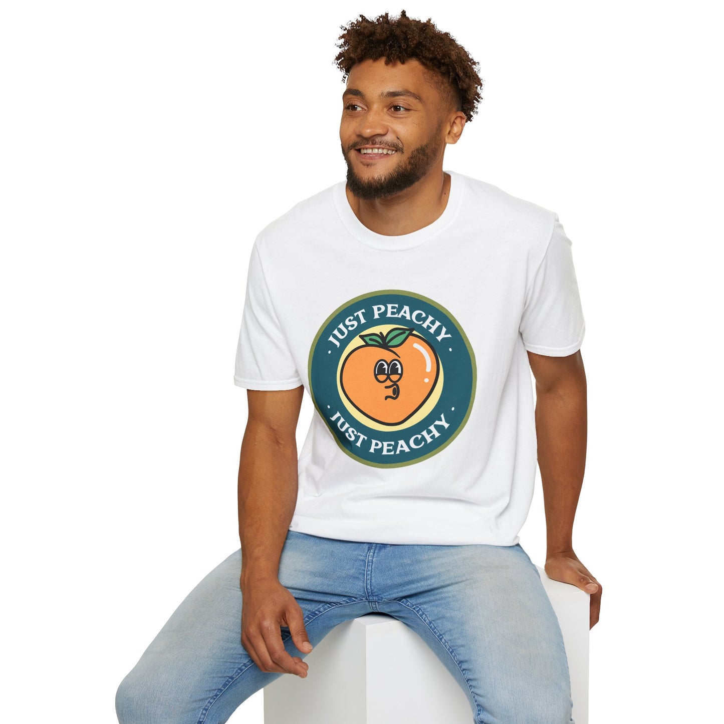 Food Tees, Funny Food T Shirts, Funny T Shirts, Shirt with Fruits, Shirt with Peach