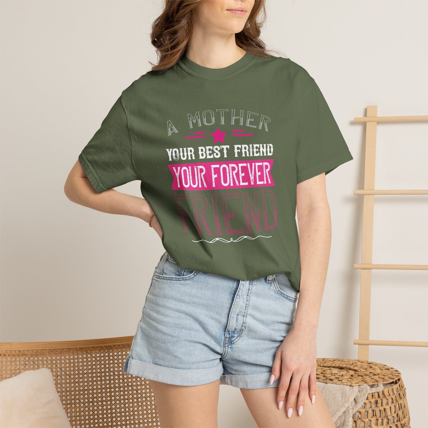 Mom T-shirt Mother Day Mama Tee Unisex Comfort Colors Garment-Dyed Cotton h55
