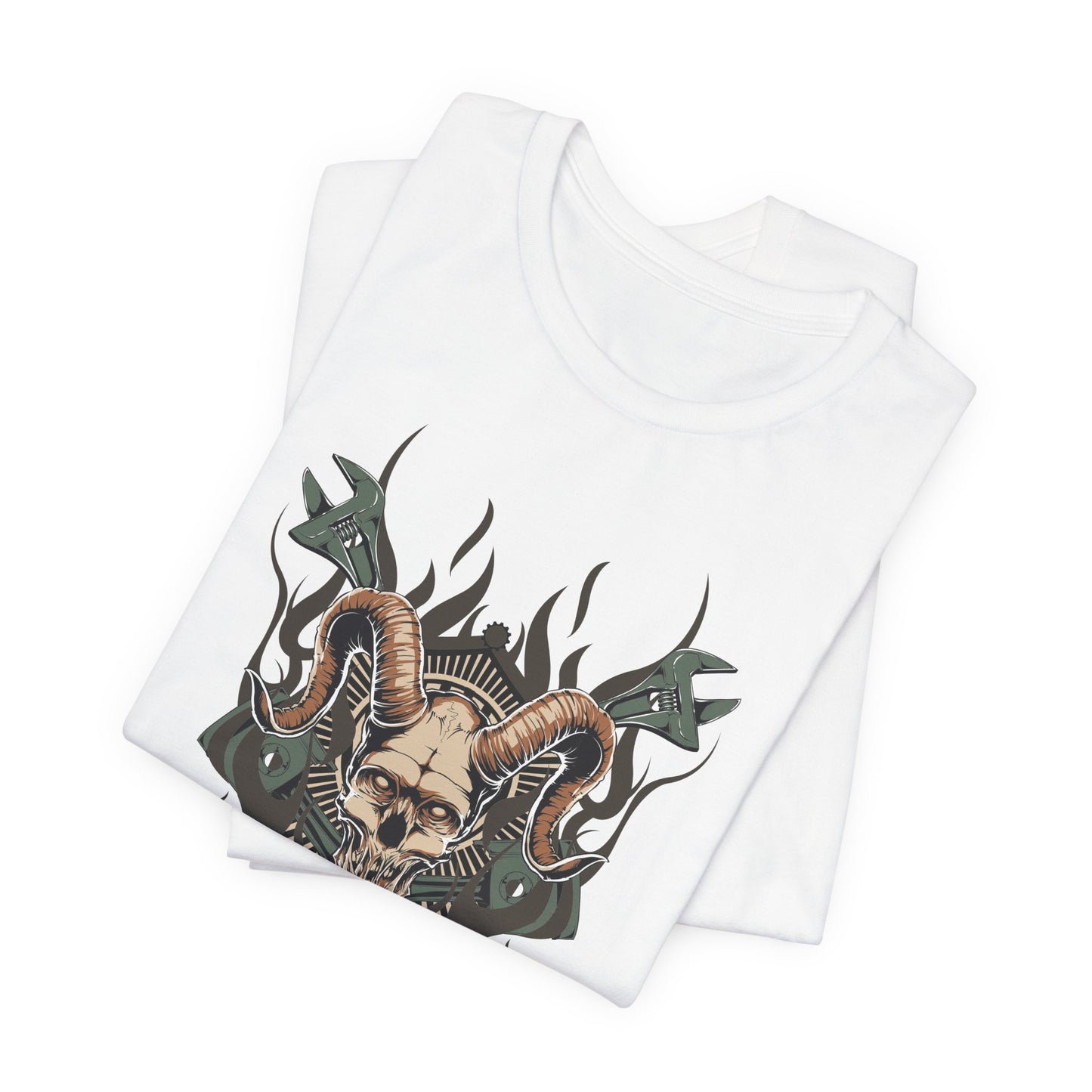 Gothic Skull Graphic Design Unisex Cotton Tee Art-49