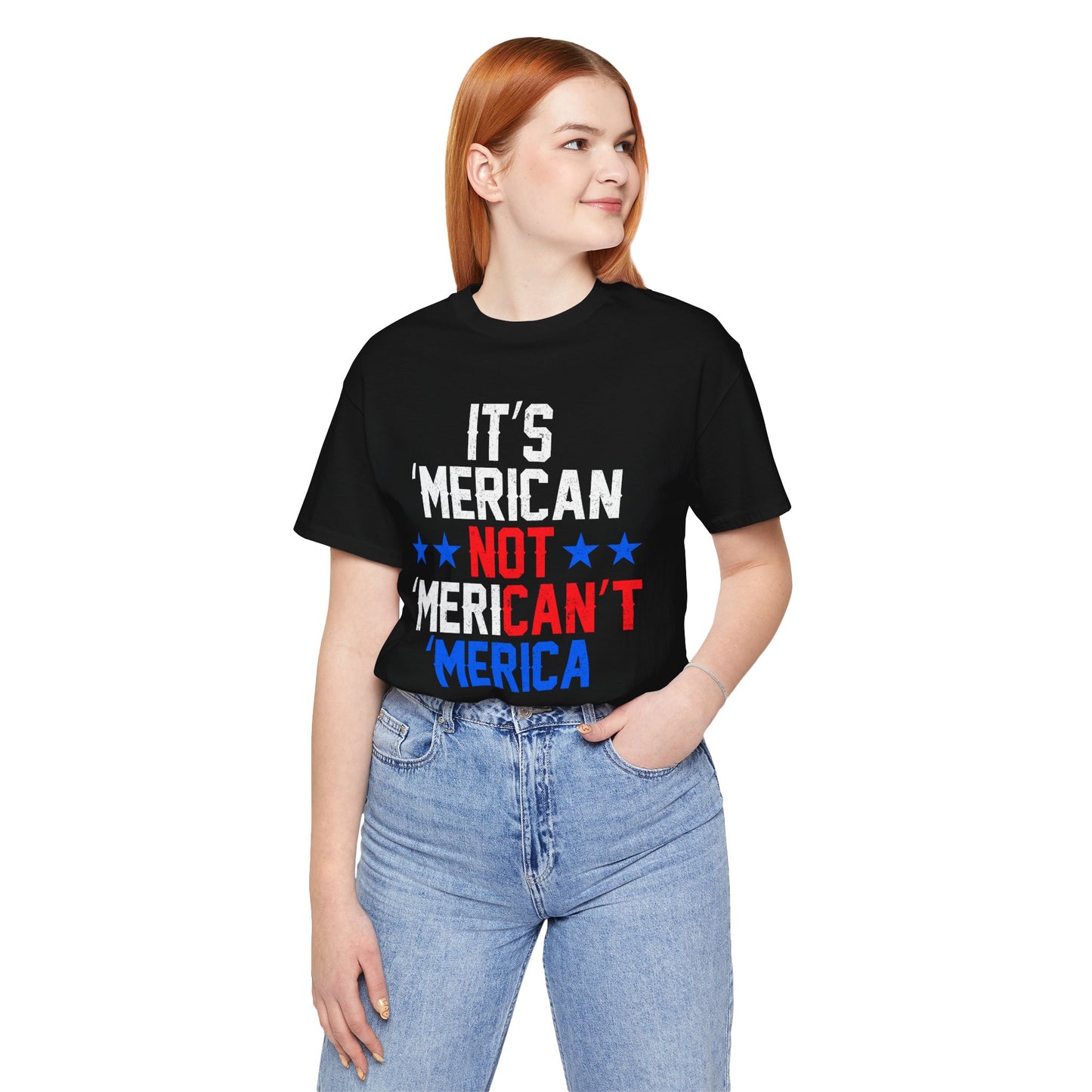 Patriotic USA Stars Graphic Unisex Cotton T-Shirt a5