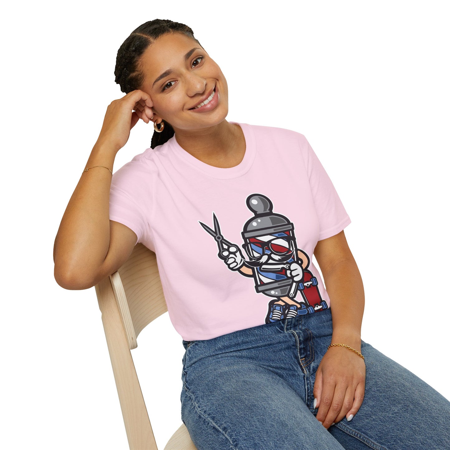 Cartoon Animation T Shirt Unisex Funny Tee Cotton Gildan Softstyle 64000 Comfortable Wear