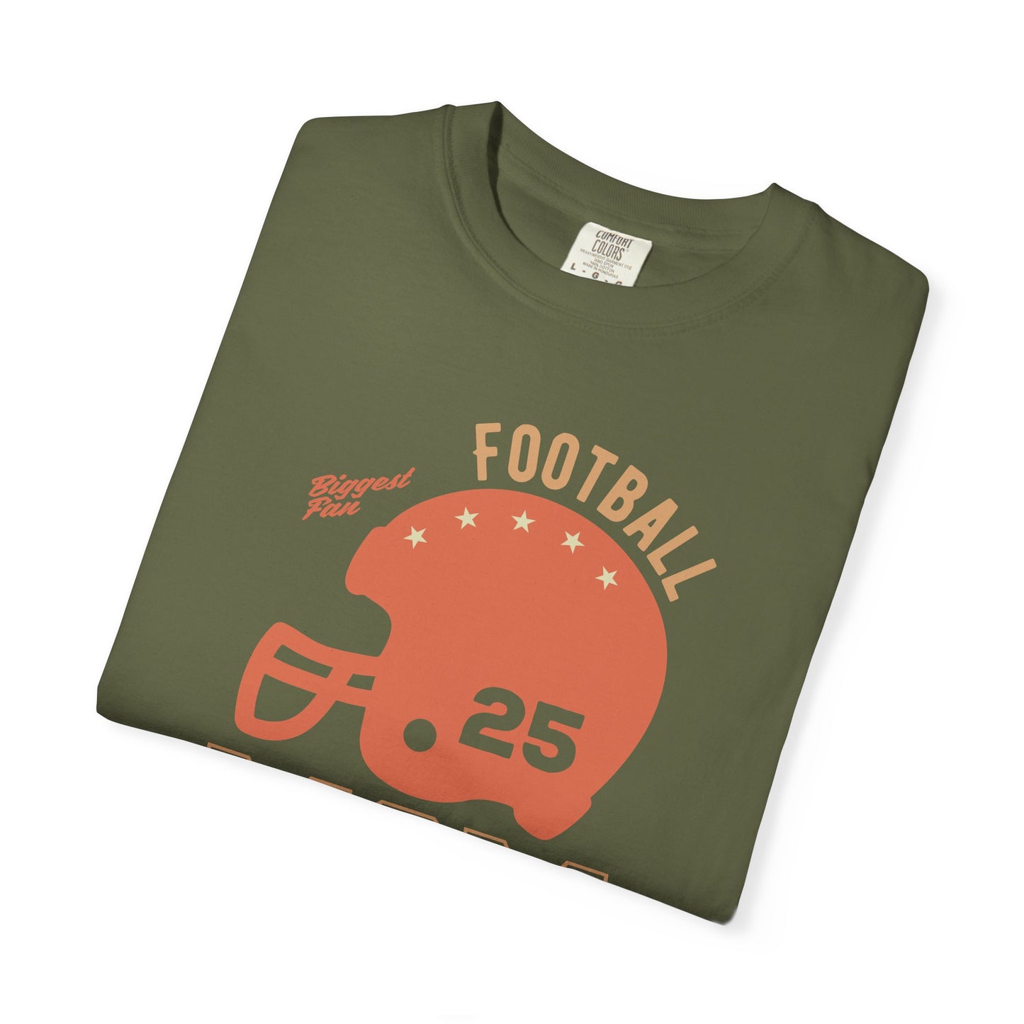 Football Mom T-shirt Mother's Day Mama Tee Unisex Comfort Colors Garment-Dyed Cotton h43