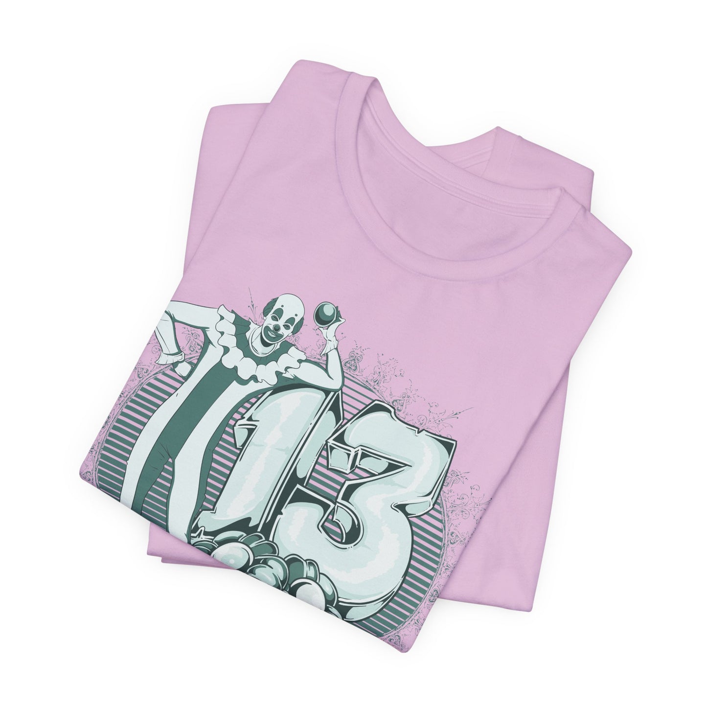 Vintage Clown Graphic Illustration Unisex Cotton T-Shirt Art-39