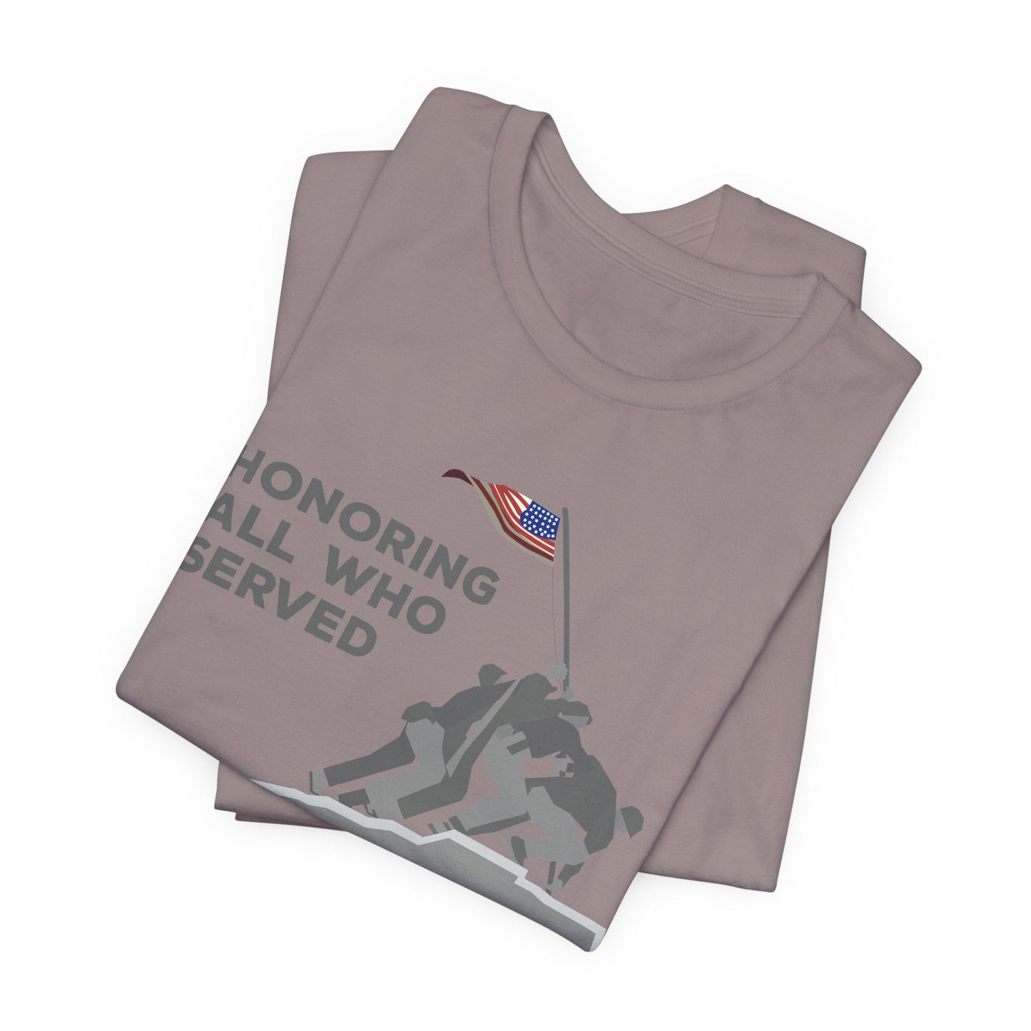 Iwo Jima Flag Raising honoring all who served T-Shirt Military Memorial Unisex Cotton Tee v52