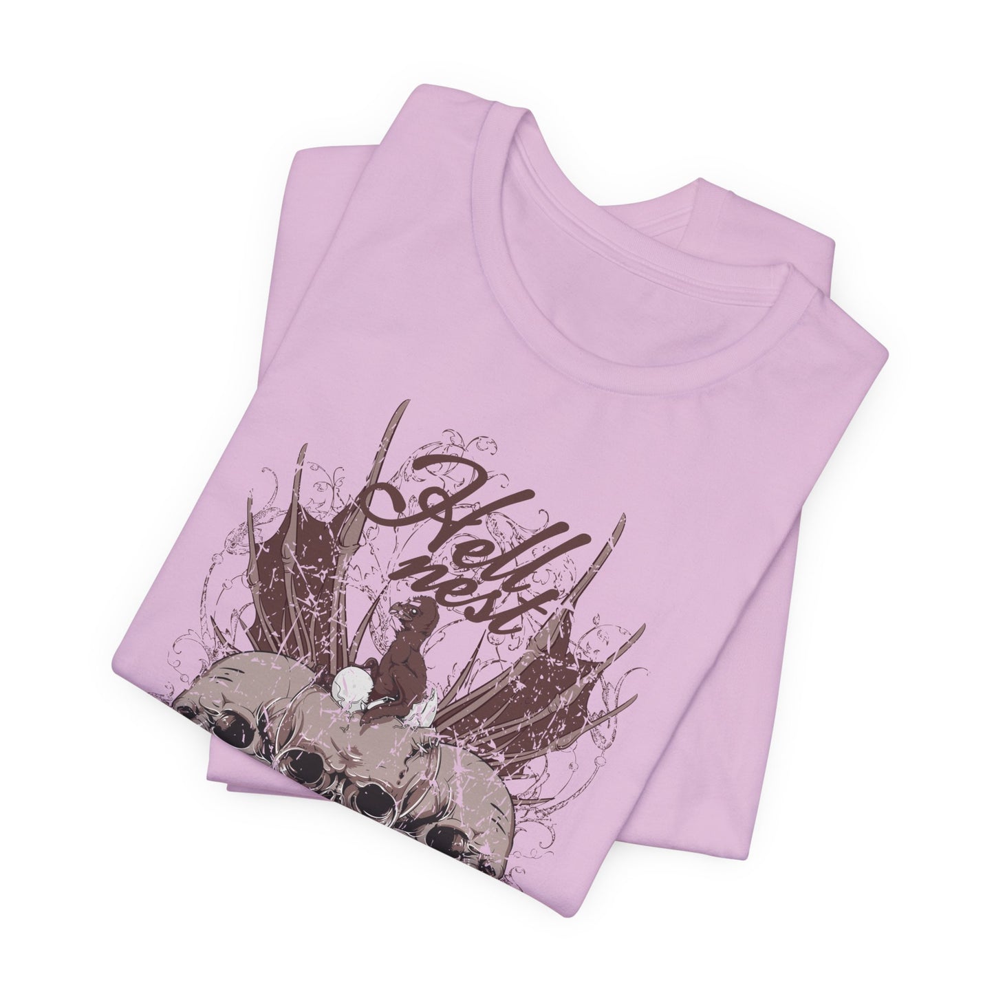 Skull Cluster graphic tee Gothic skulls grunge floral design