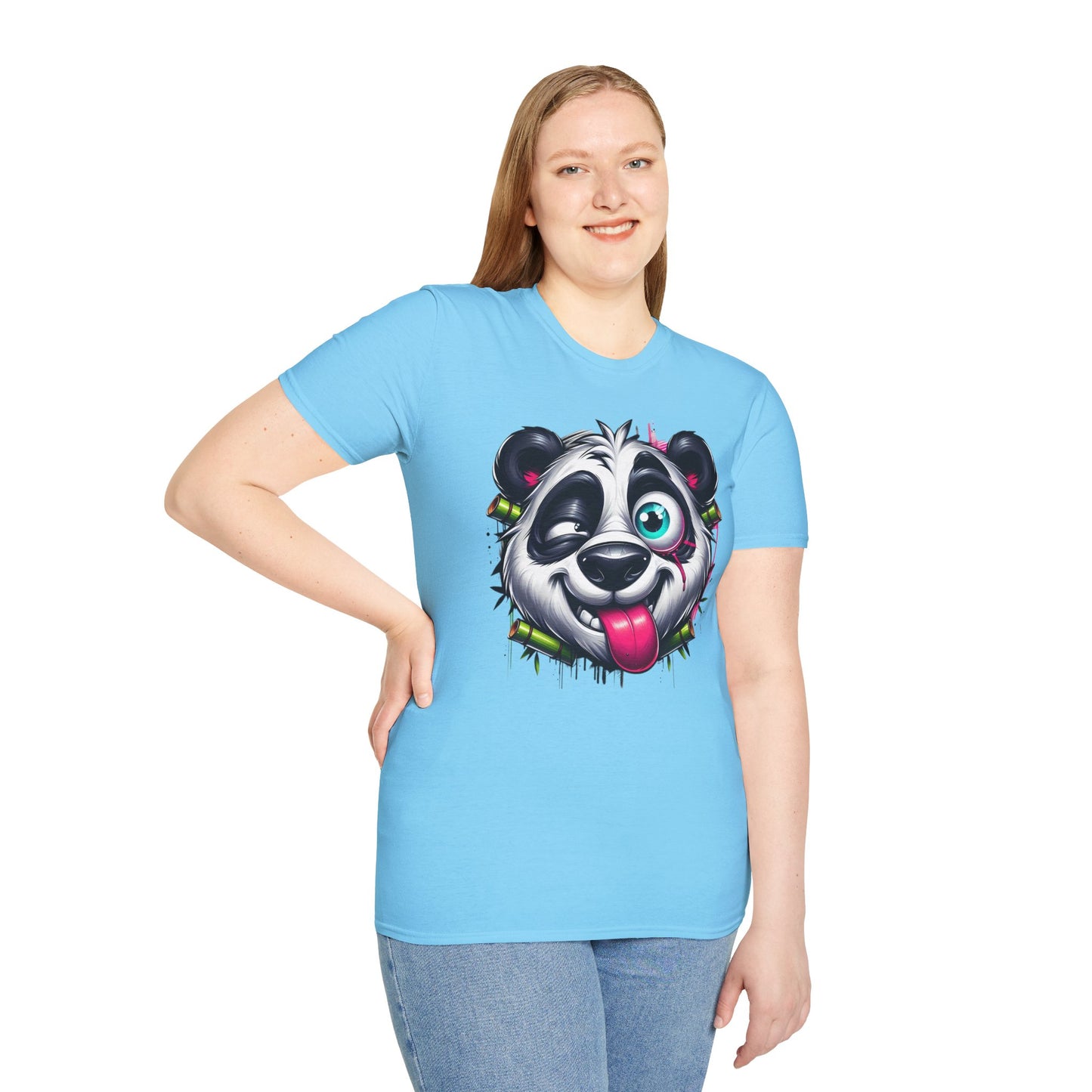 Animals Tees, Funny Animals Shirt, T Shirts with Funny Animals, T-Shirt with Panda, Panda Tees