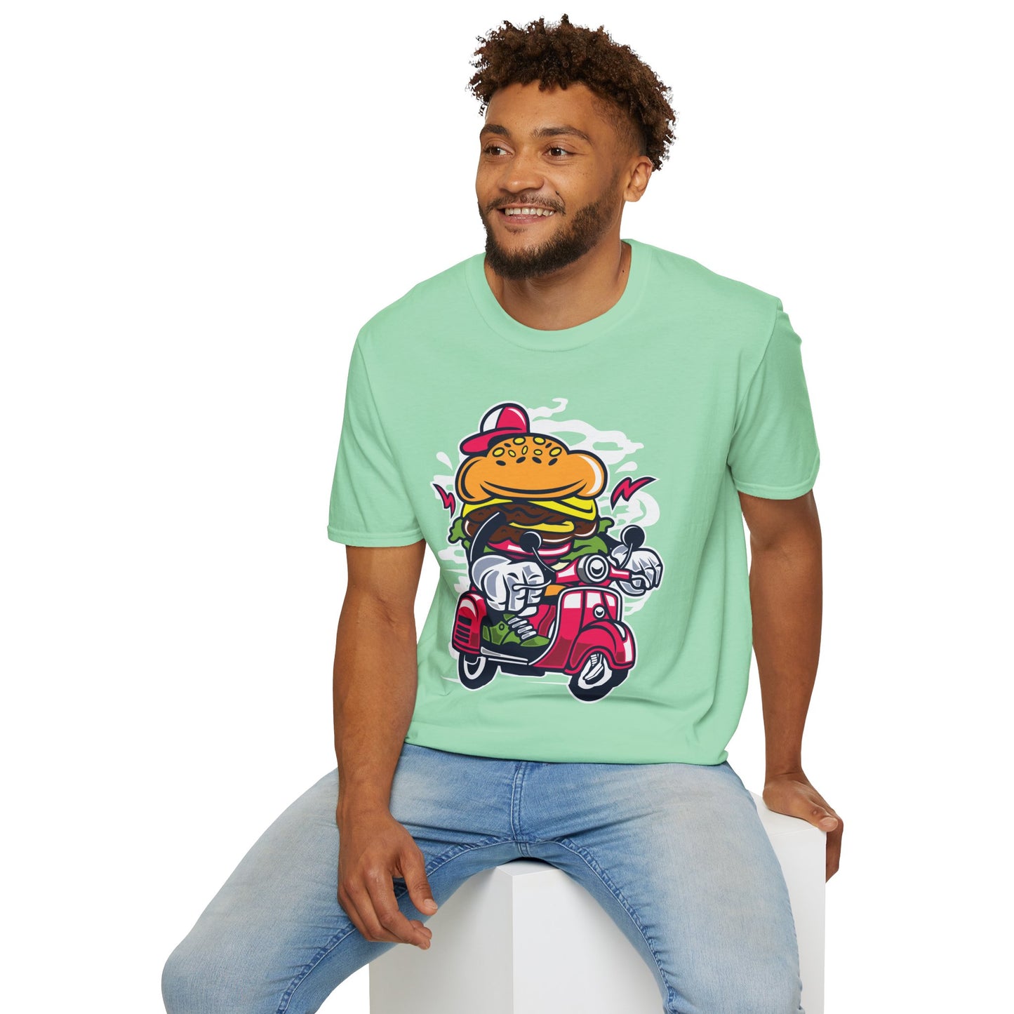 Cartoon T Shirt Animation Tee Funny Unisex Softstyle Gildan 64000 100 Percent Ring Spun Cotton