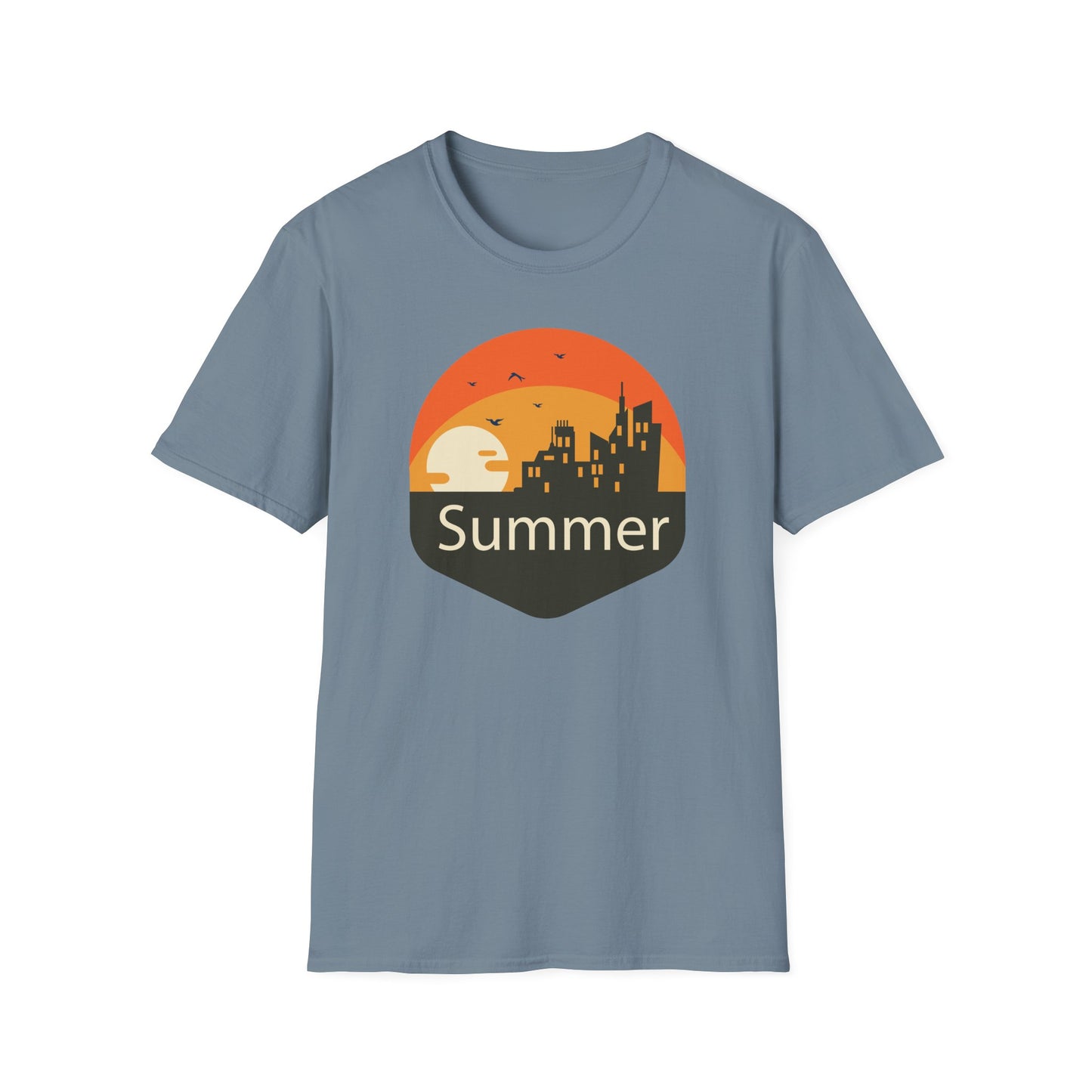 Summer T-Shirt, Summer Design Shirts, Art Tee Shirt with Summer Design - 6