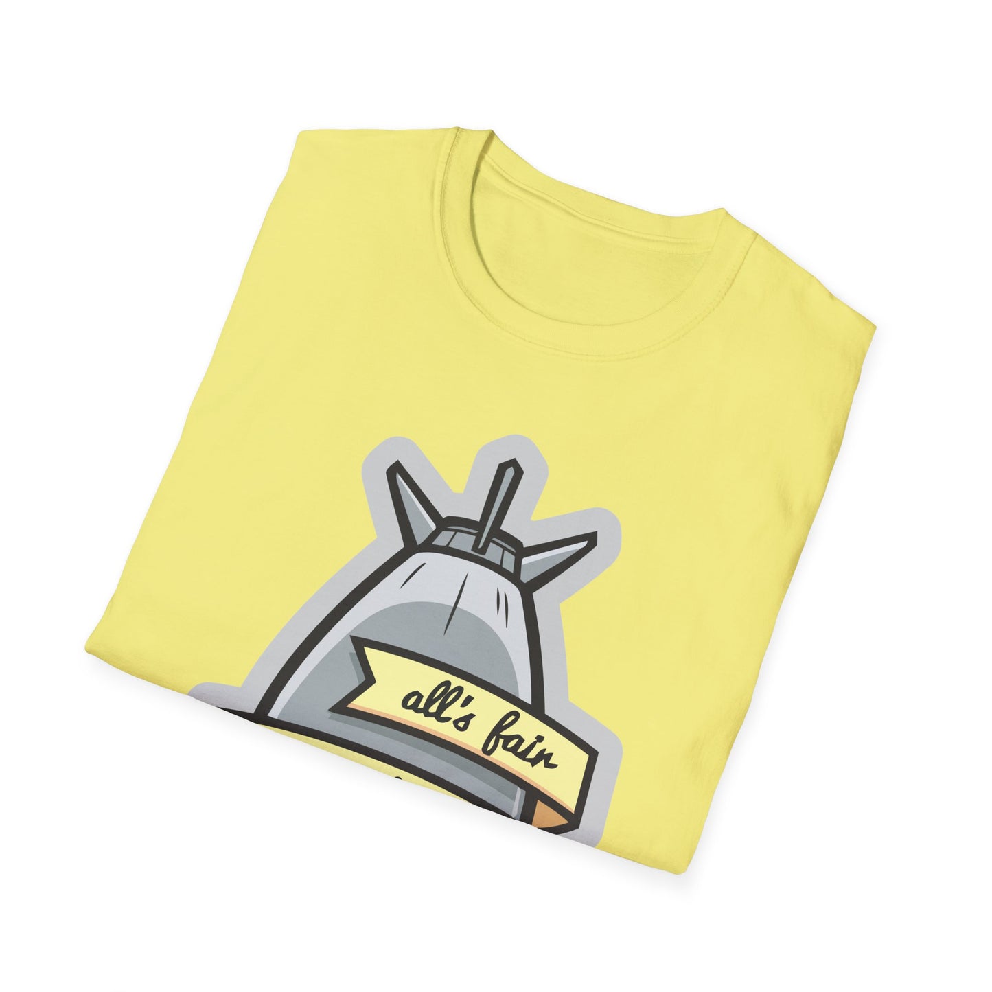 Cartoon T Shirt Animation T Shirt Funny Tee Shirt Unisex Gildan Softstyle 64000 100 Percent Cotton