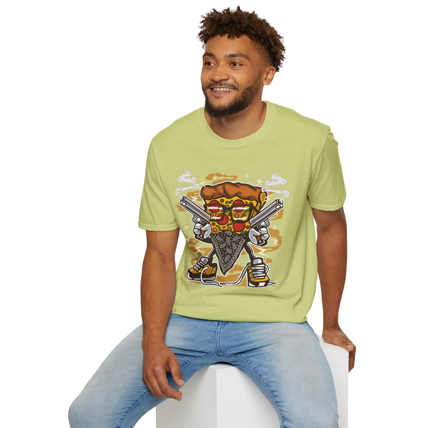Cartoon Animation Tee Shirt Unisex Funny Graphic Gildan Softstyle 64000 Cotton Tee