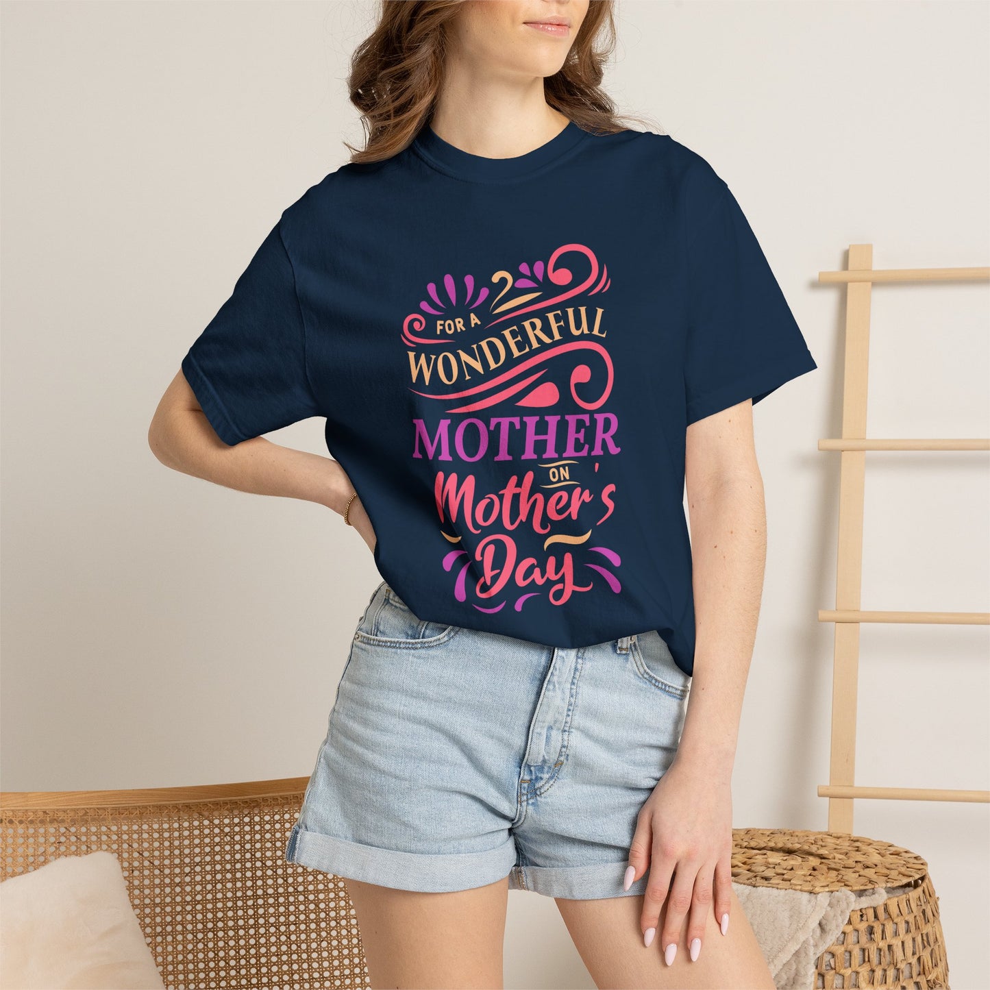 Mom T-shirt Mother's Day Mama Tee Unisex Comfort Colors Garment-Dyed Cotton h18