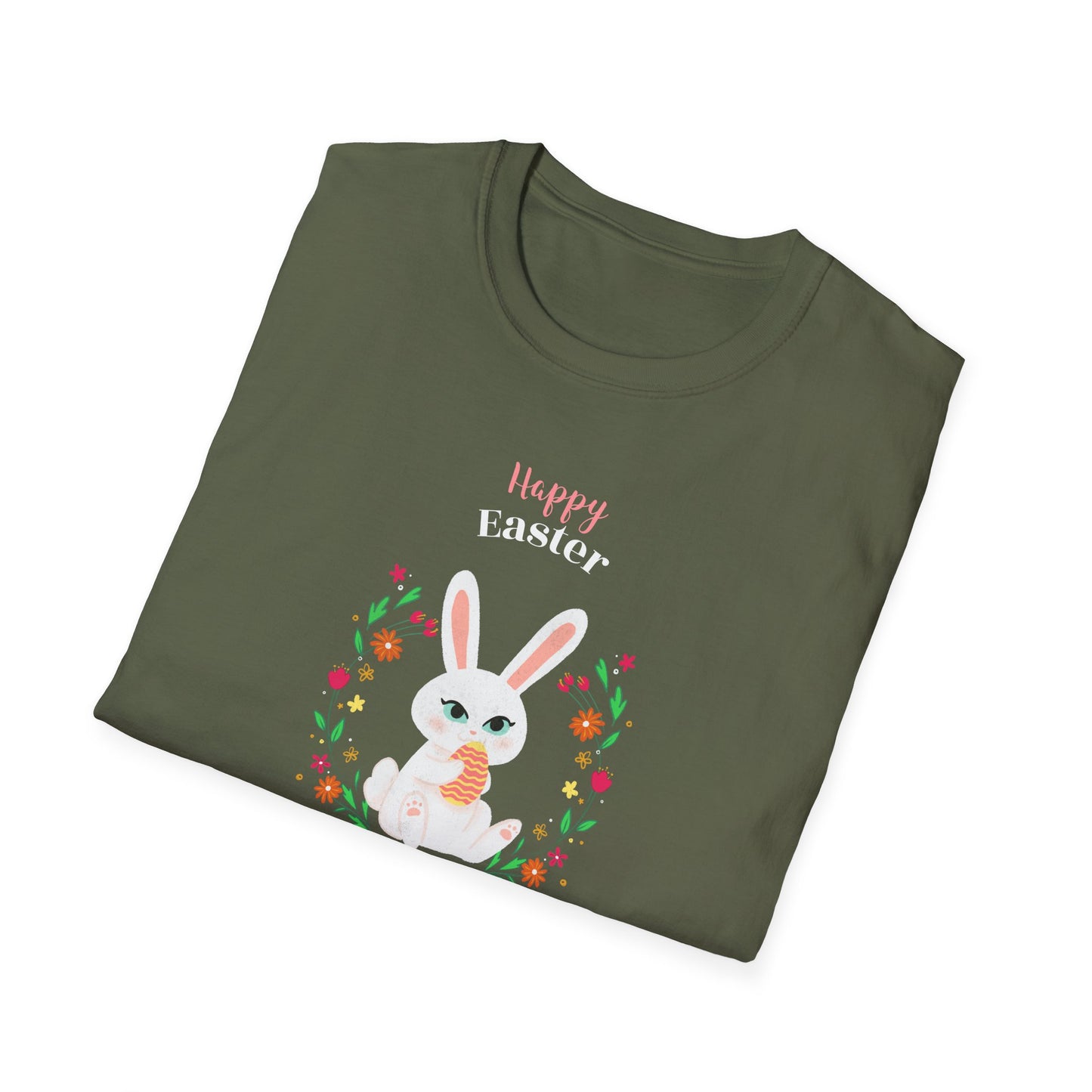 Easter Bunny T-Shirt, Tee Shirt with Easter Signature, T Shirt with Easter Prints, Tee Shirt with Easter Design - 12