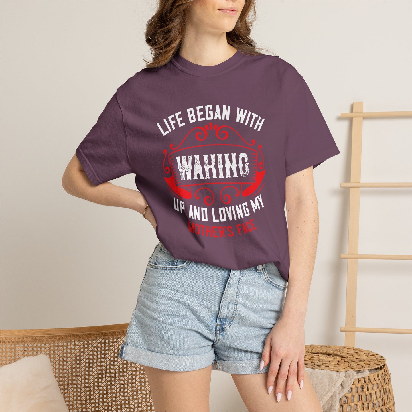 Mom T-shirt Mother Day Mama Tee Unisex Comfort Colors Garment-Dyed Cotton h77