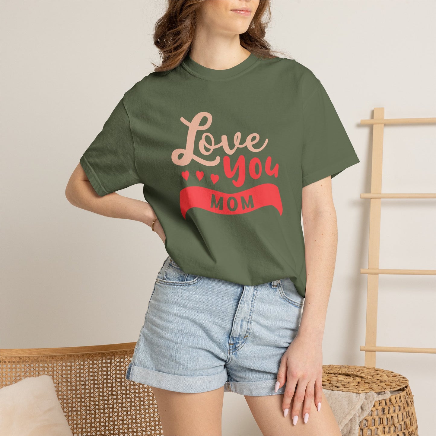 Mom T-shirt Mother Day Mama Tee Unisex Comfort Colors Garment-Dyed Cotton h50