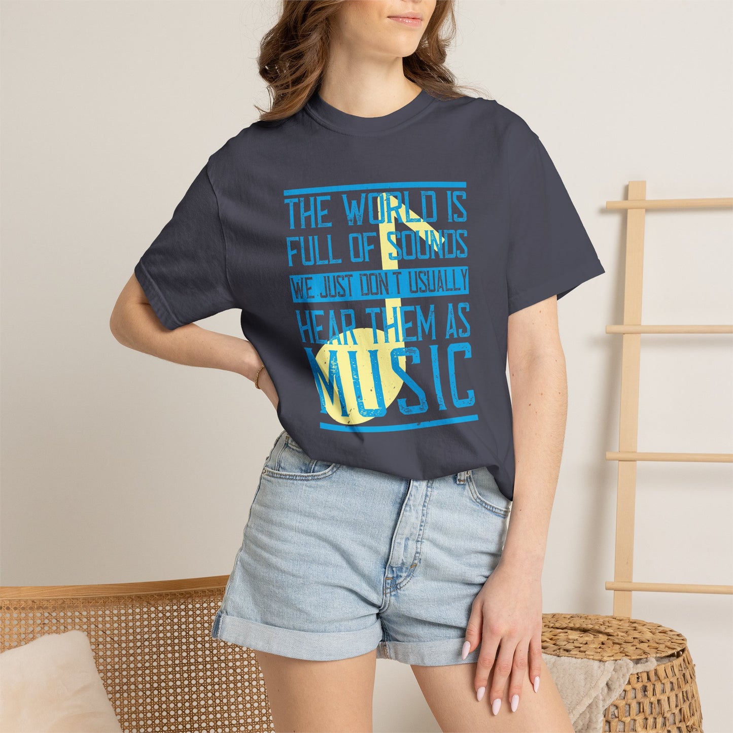 Music Graphic Design Unisex Cotton T-shirt m45