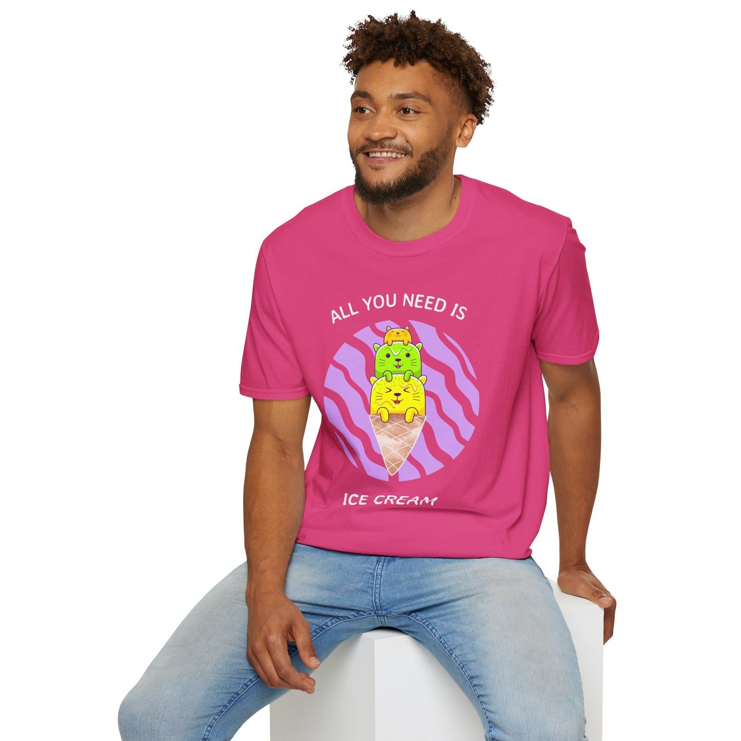 Food Tees, Funny Food T Shirts, Funny T Shirts, Shirt with Food, Junk Food Tees, Shirt with Ice Cream, Ice Cream T-Shirt