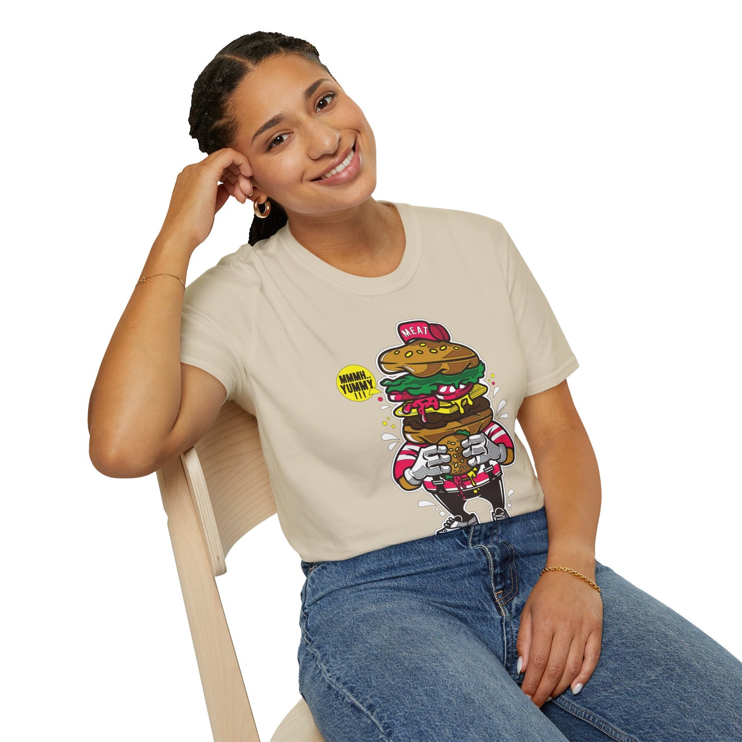 Cartoon T Shirt Animation T Shirt Funny Tee Unisex Gildan Softstyle 64000 Ring Spun Cotton
