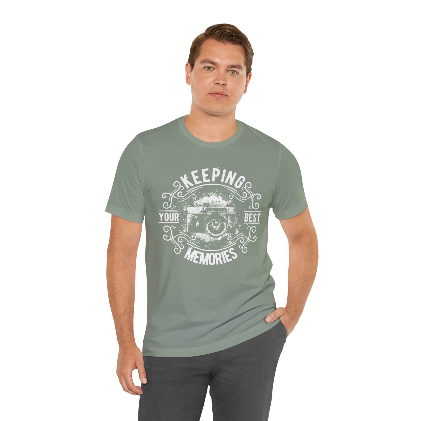 Keeping Your Best Memories T-Shirt Vintage Camera Graphic T-Shirt A-5