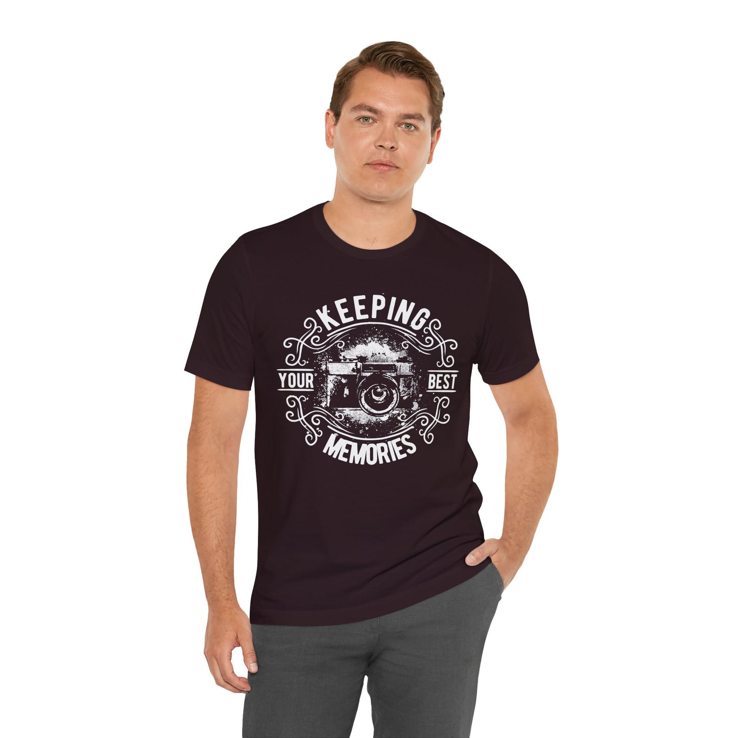 Keeping Your Best Memories T-Shirt Vintage Camera Graphic T-Shirt A-5
