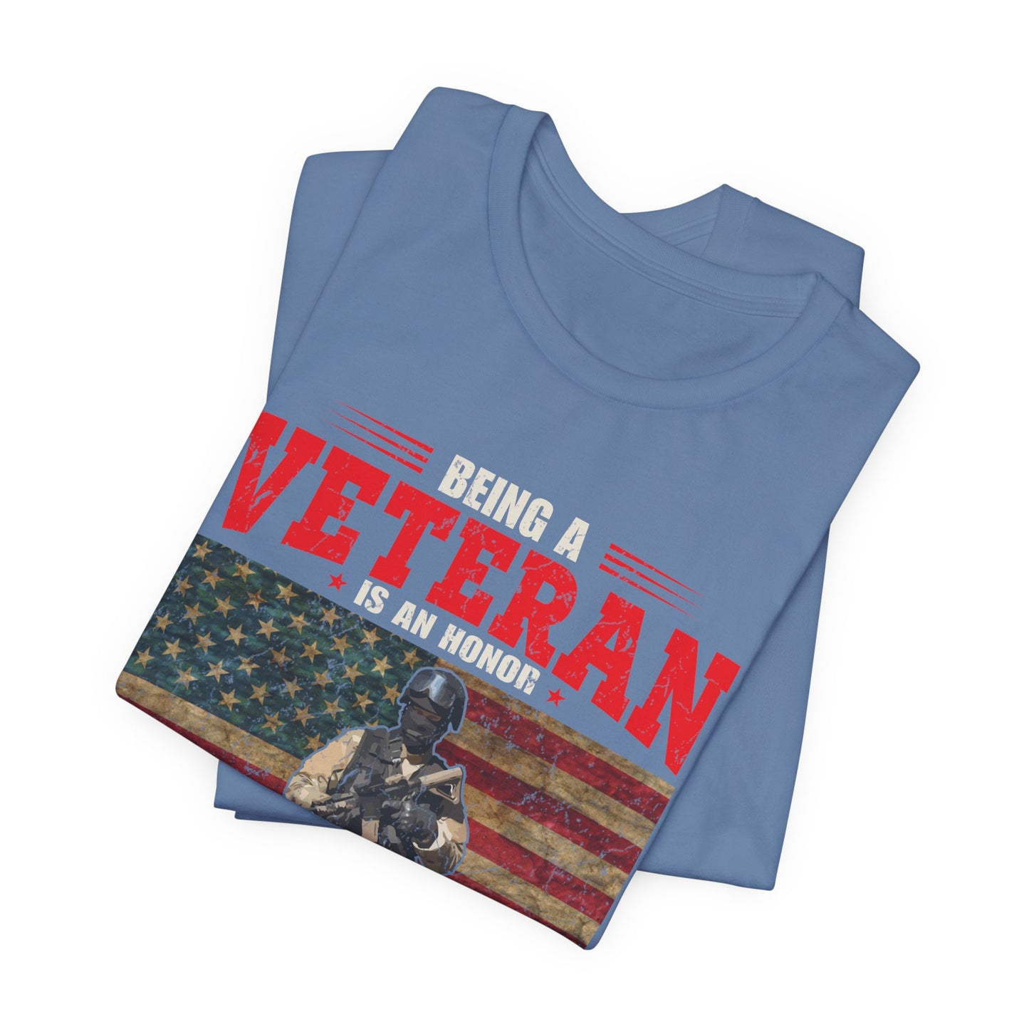 Veteran Grandpa T-Shirt American Flag Soldier Grandpa Unisex Cotton Tee v34