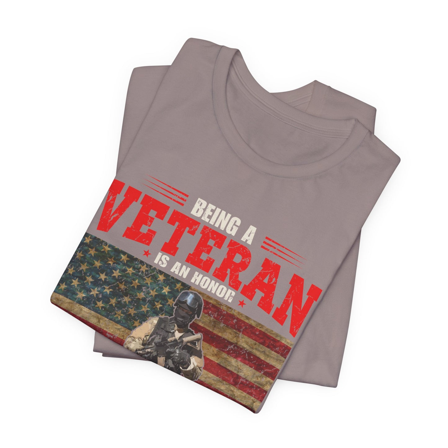 Veteran Grandpa T-Shirt American Flag Soldier Grandpa Unisex Cotton Tee v34