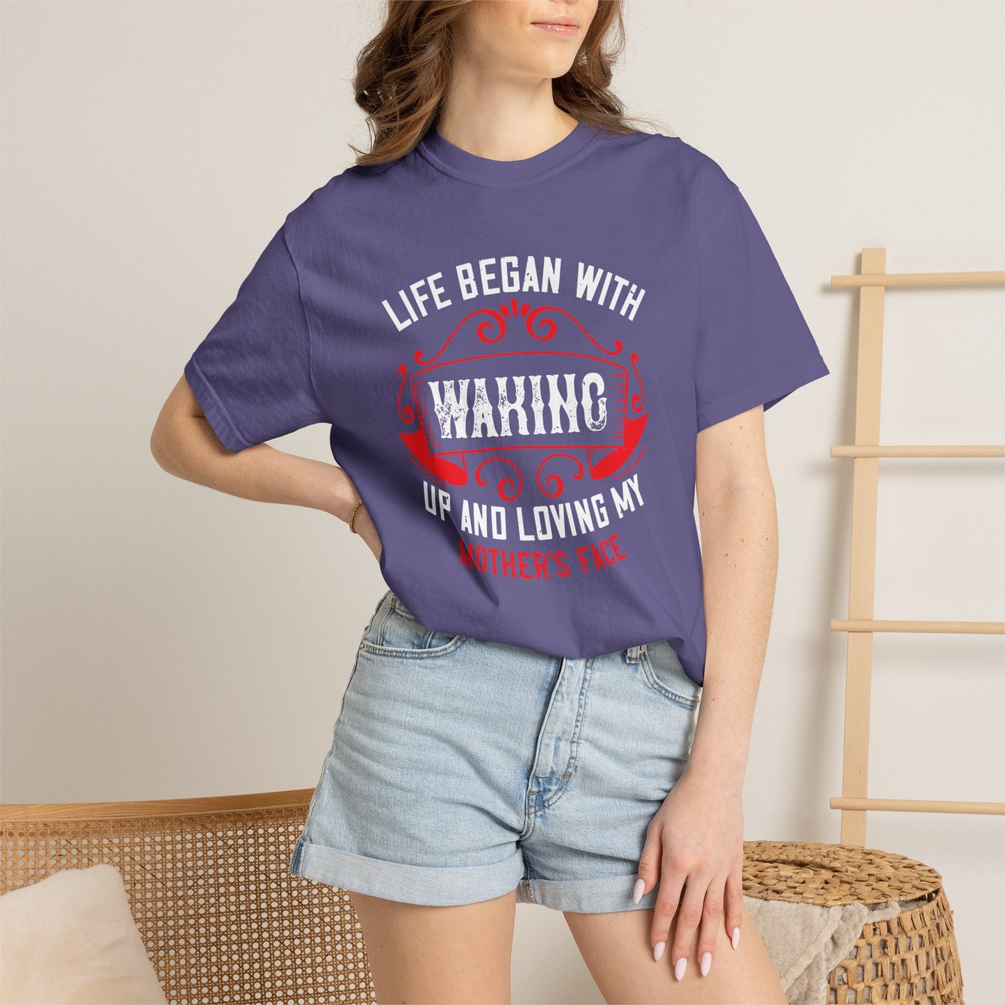 Mom T-shirt Mother Day Mama Tee Unisex Comfort Colors Garment-Dyed Cotton h77