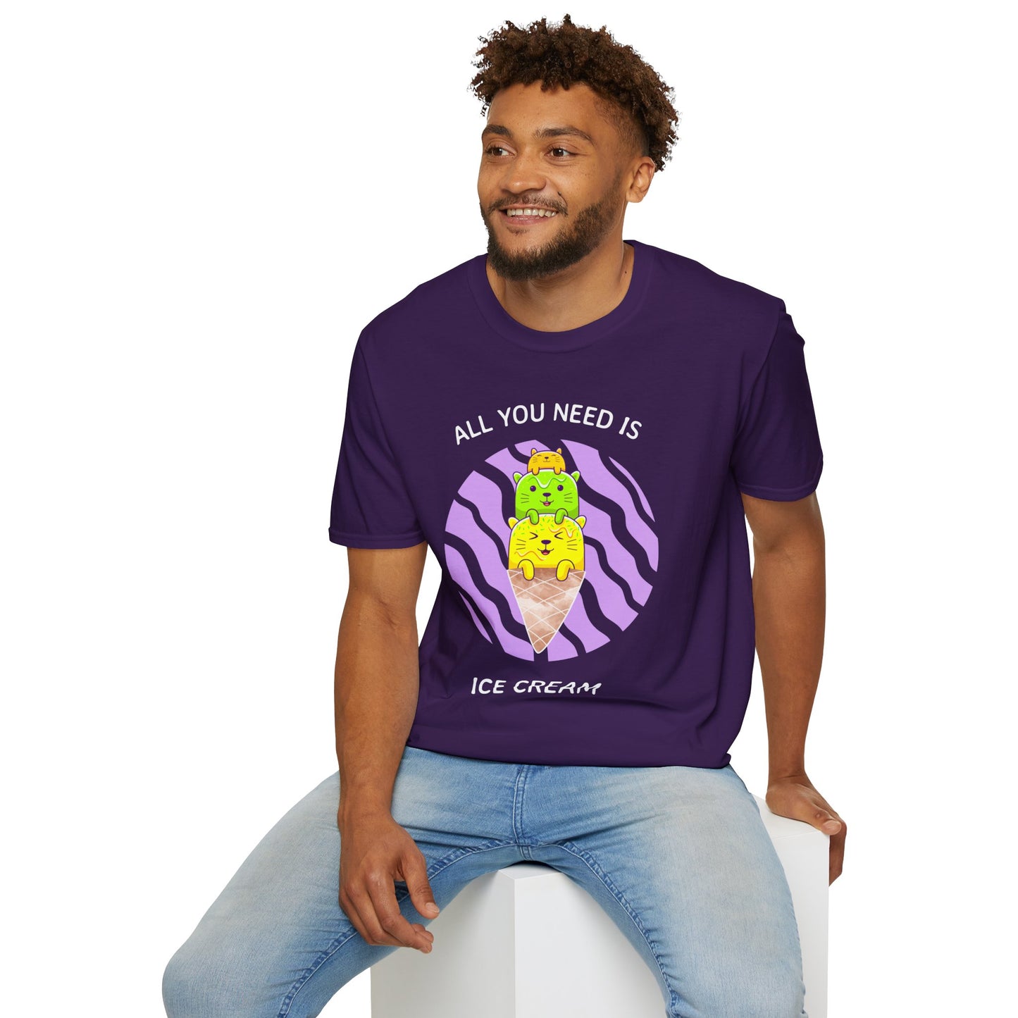 Food Tees, Funny Food T Shirts, Funny T Shirts, Shirt with Food, Junk Food Tees, Shirt with Ice Cream, Ice Cream T-Shirt