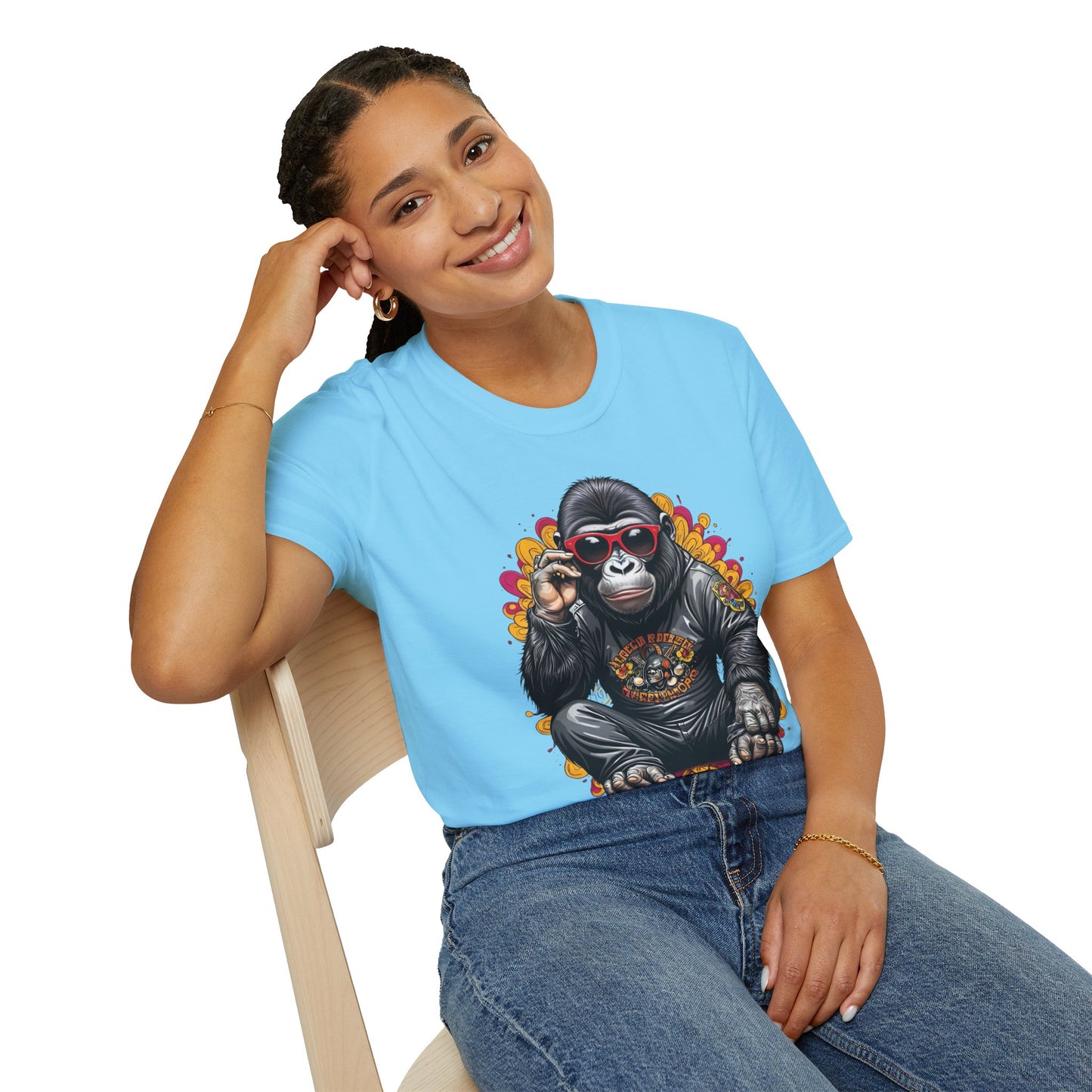 Animals Tees, Funny Animals Shirt, T Shirts with Funny Animals, T-Shirt with Gorilla, Monkey Tees