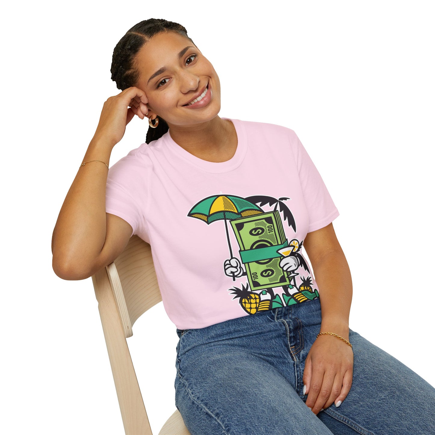 Cartoon T Shirt Animation T Shirt Funny Tee Unisex Softstyle Cotton Tee Art Design 64000