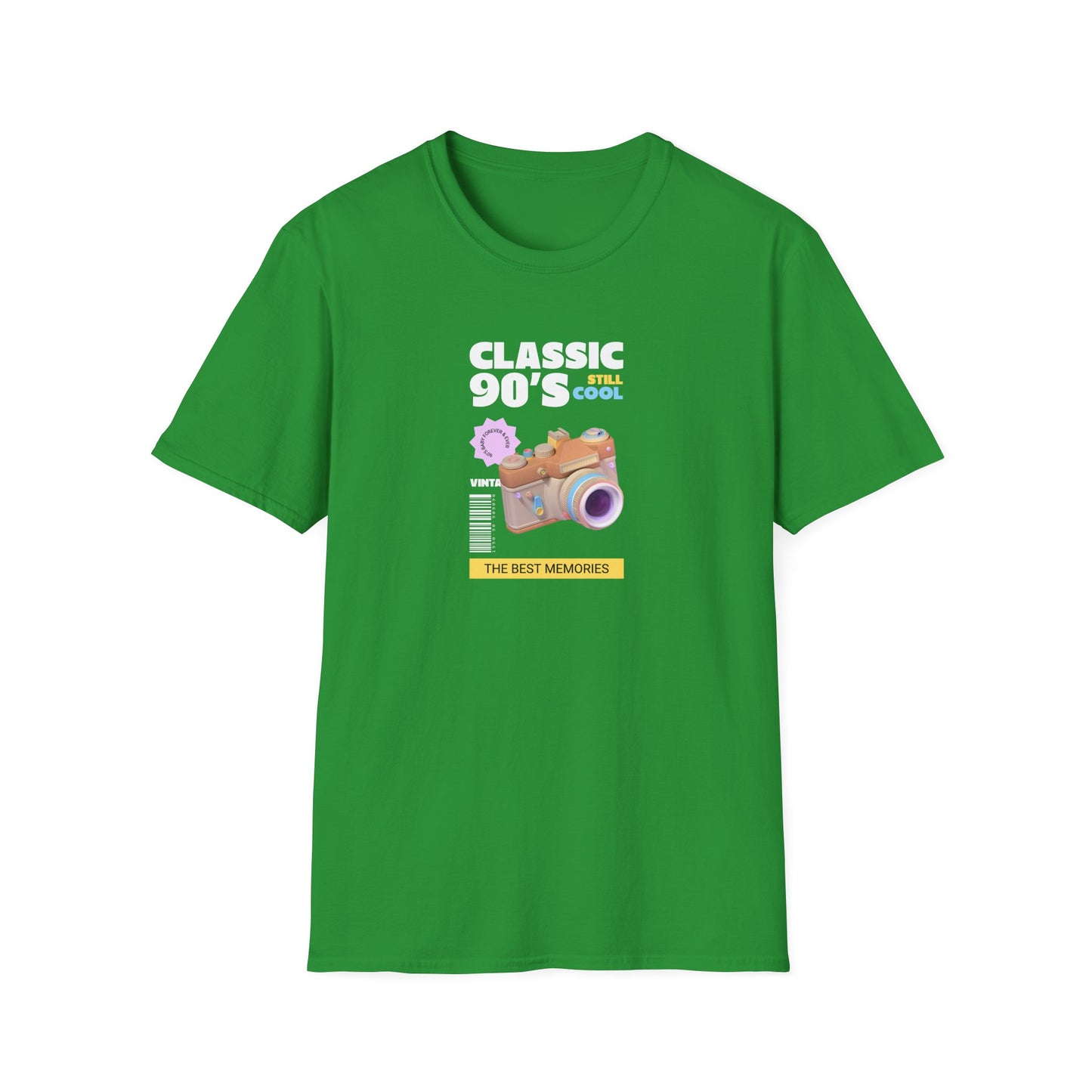 90s Camera T-Shirt Classic 90s Cool Unisex Cotton Retro Photography Tee