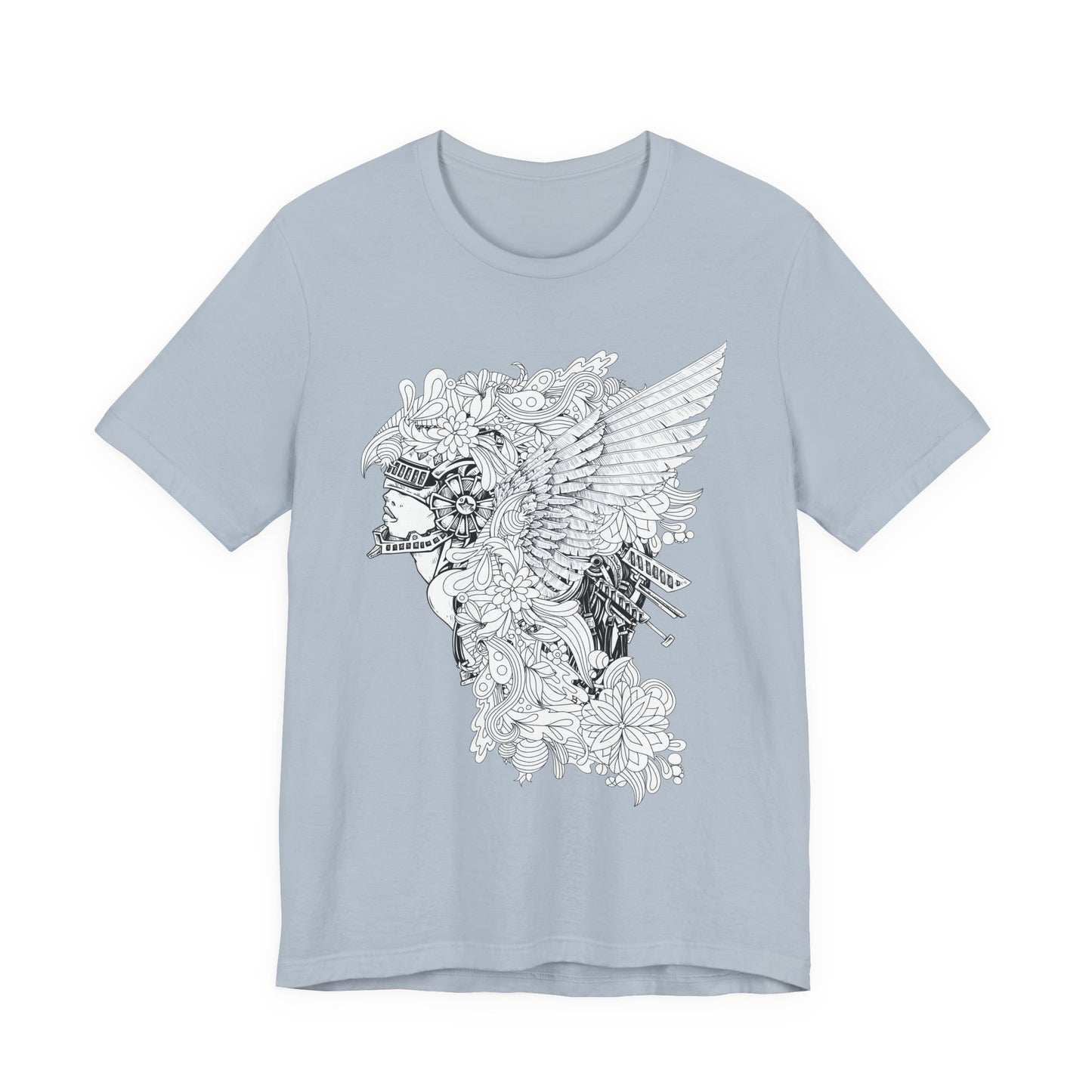Eagle Illustration Graphic Unisex Cotton T-Shirt r26