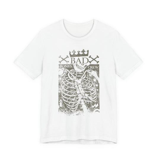 Skeleton Ribcage Tee Bones Crew Graphic Shirt A-10