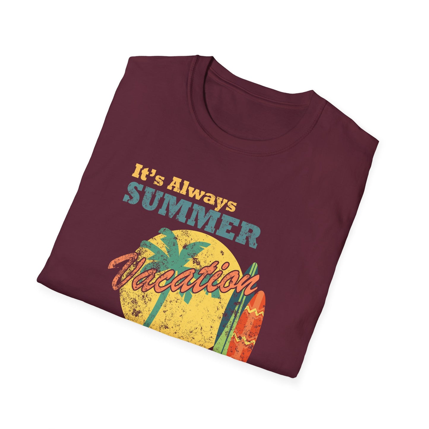 Summer T-Shirt, Summer Design Shirts, Art Tee Shirt with Summer Design - 1