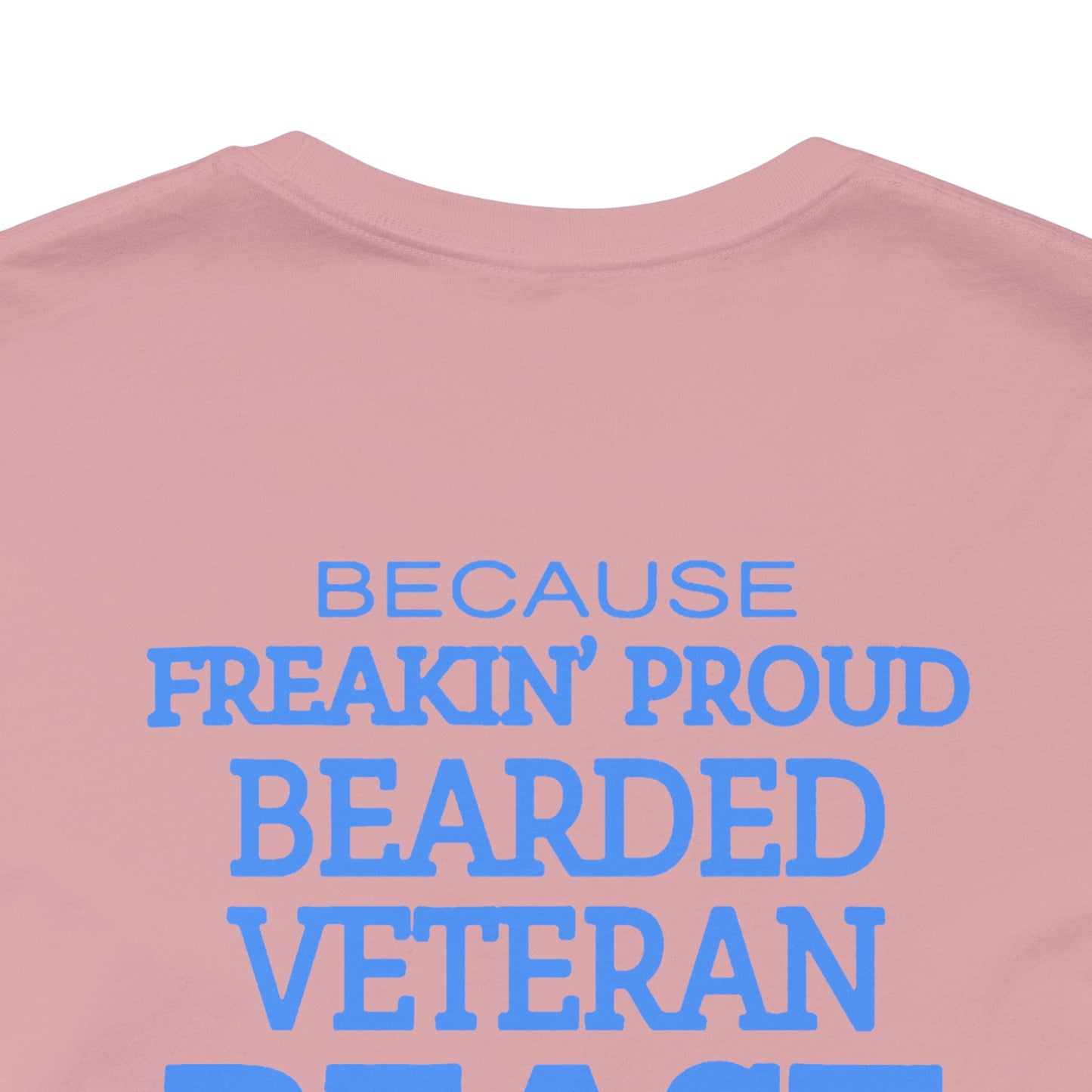 Bearded Veteran Beast T-Shirt Military Skull Beard Graphic Unisex Cotton Tee v46