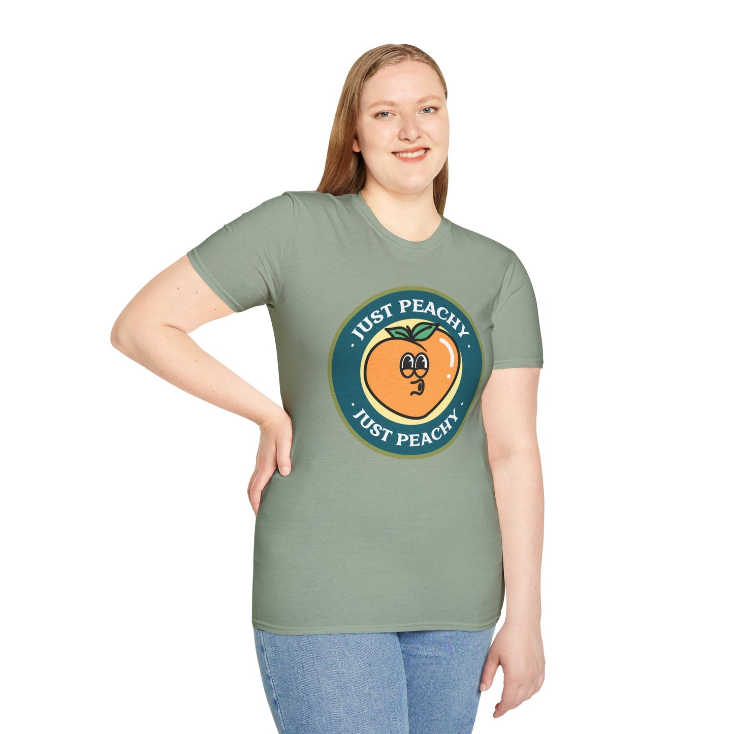 Food Tees, Funny Food T Shirts, Funny T Shirts, Shirt with Fruits, Shirt with Peach