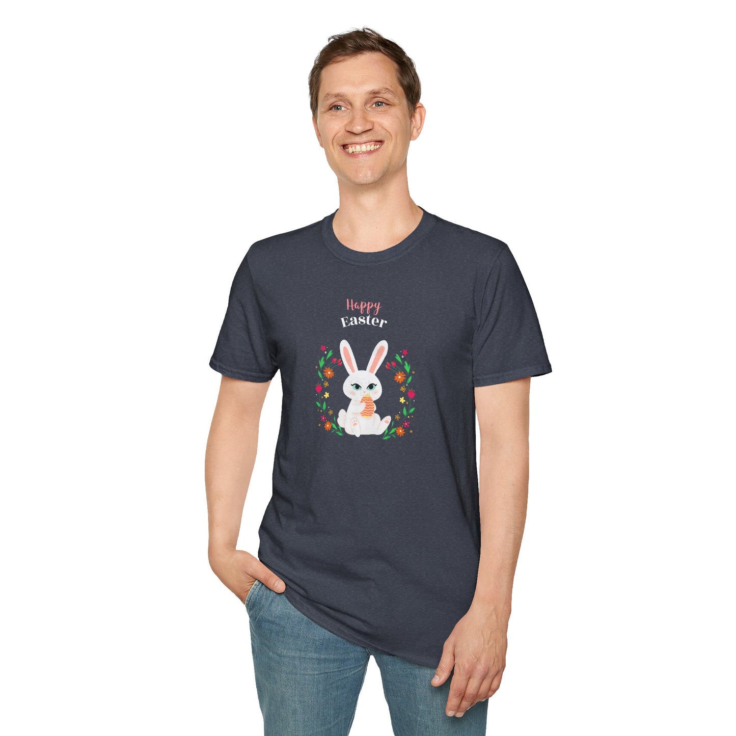 Easter Bunny T-Shirt, Tee Shirt with Easter Signature, T Shirt with Easter Prints, Tee Shirt with Easter Design - 12