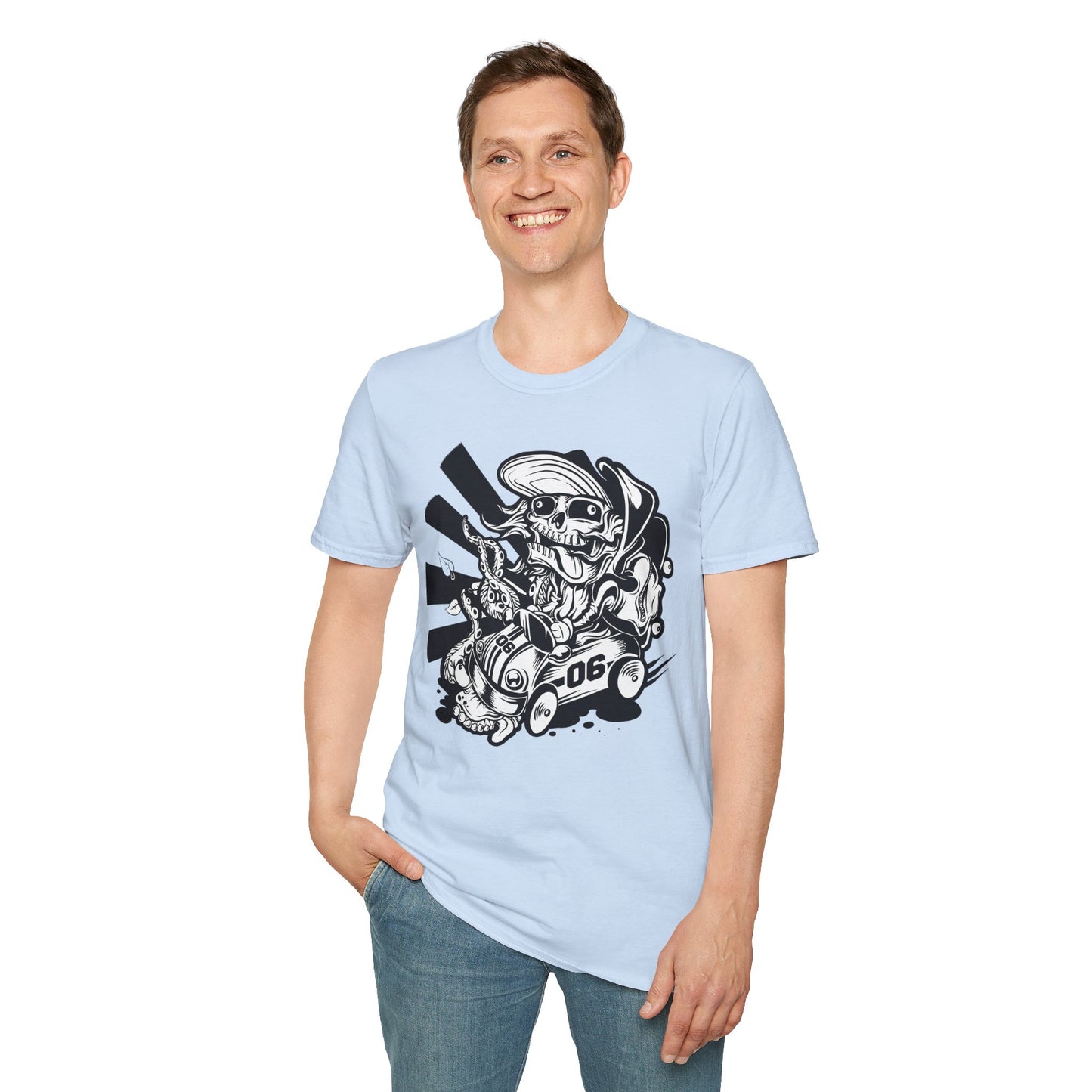 Cartoon Animation T Shirt Unisex Softstyle 64000 Cotton Tee With Fun Art Design Graphics