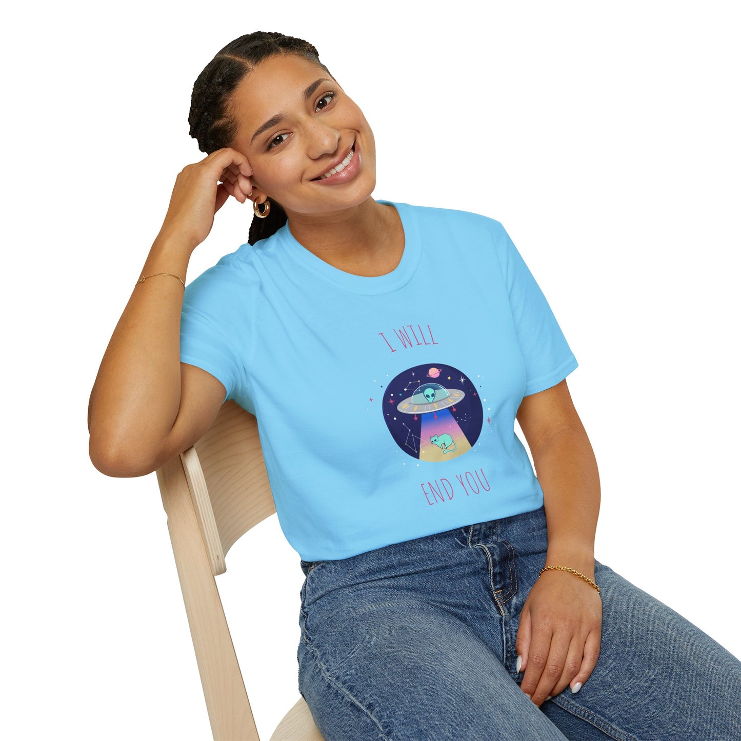Funny T Shirts UFO Tees Funny Aliens Shirt