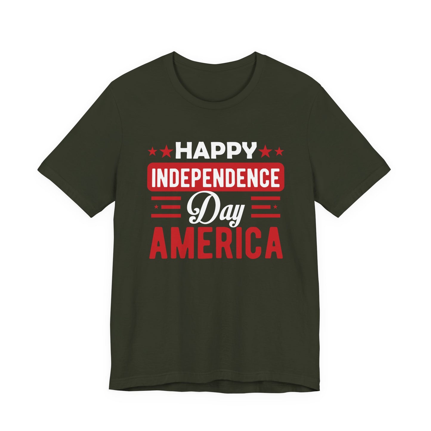 Happy Independence Day America Graphic Unisex Cotton T-Shirt 015