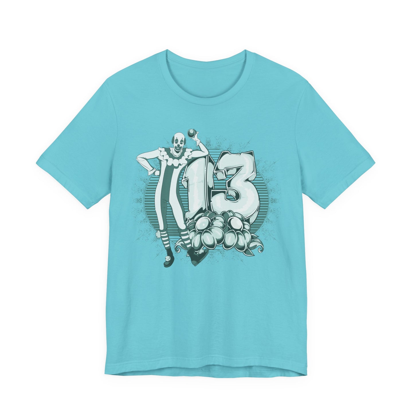 Vintage Clown Graphic Illustration Unisex Cotton T-Shirt Art-39