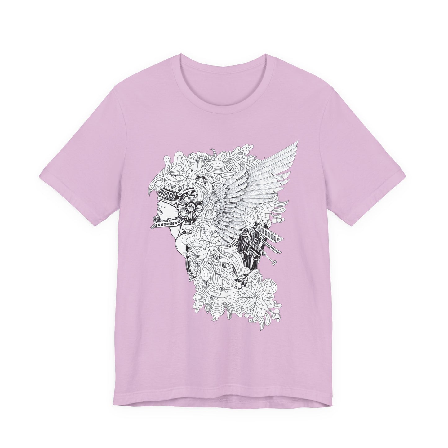 Eagle Illustration Graphic Unisex Cotton T-Shirt r26